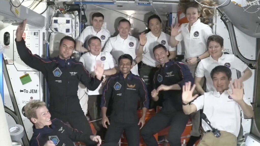 International Space Station welcomes its first astronauts from India, Poland and Hungary International Space Station welcomes its first astronauts from India, Poland and Hungary