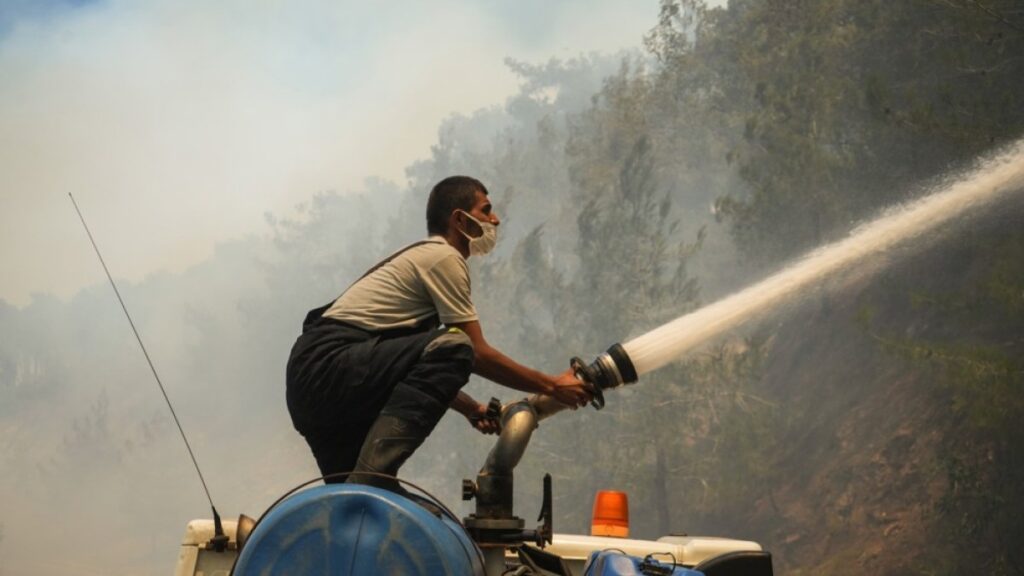 Wildfires erupt across Mediterranean as heatwave worsens