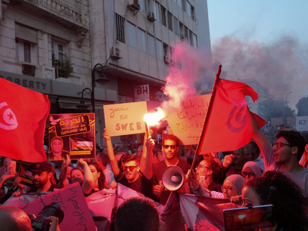 Tunisia an ‘open-air prison’, say protesters at anti-President Saied march Tunisia an ‘open-air prison’, say protesters at anti-President Saied march
