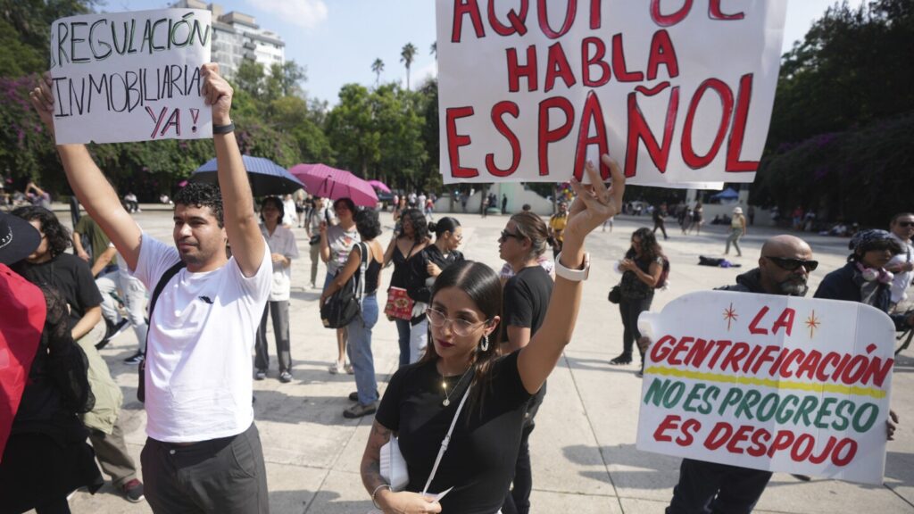 Mexico’s president calls march against mass tourism ‘xenophobic.’ Critics blame government failures Mexico's president calls march against mass tourism 'xenophobic.' Critics blame government failures