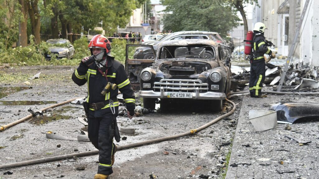 Russian drone and cruise missile attacks kill at least 2 in Ukraine Russian drone and cruise missile attacks kill at least 2 in Ukraine
