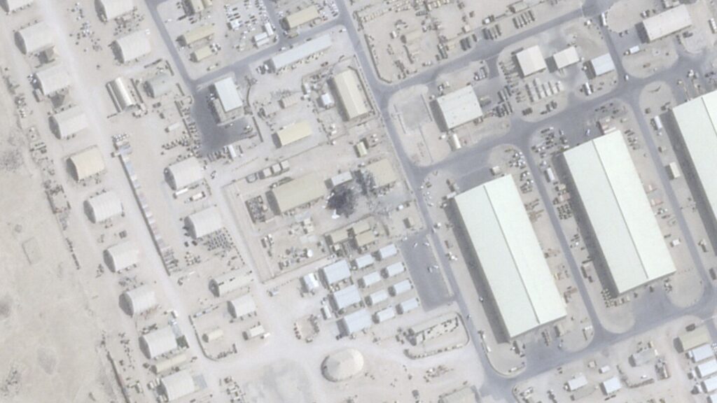 Satellite photos suggest Iran attack on Qatar air base hit geodesic dome used for US communications Satellite photos suggest Iran attack on Qatar air base hit geodesic dome used for US communications