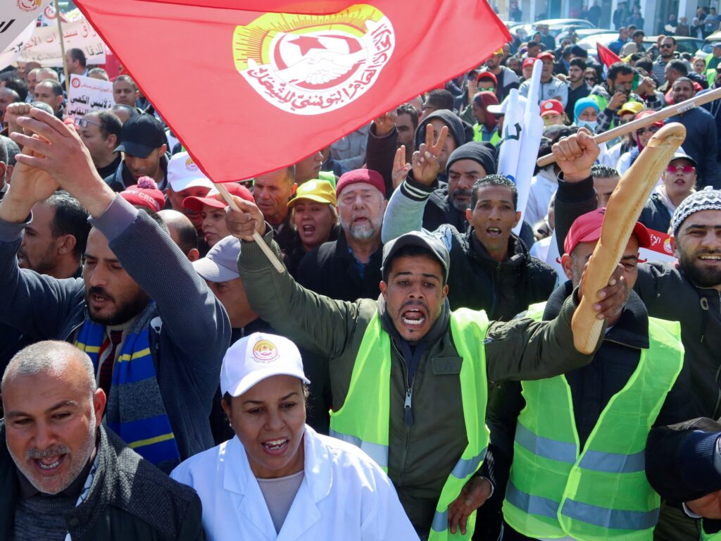 Confrontation between Tunisia’s General Union, President Saied escalates Confrontation between Tunisia’s General Union, President Saied escalates