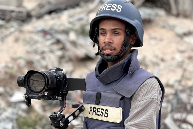 Palestinian journalist Mohammad Salama.
