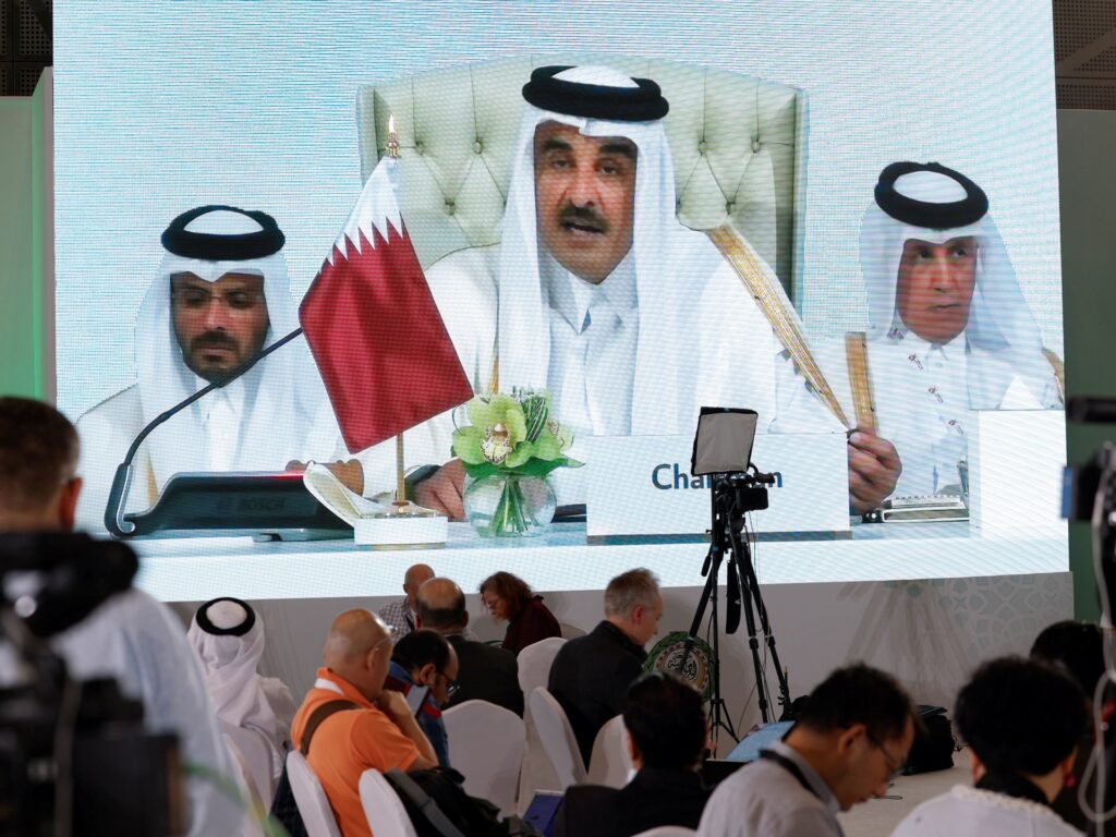 Arab-Islamic summit: Qatar’s emir vows to ‘confront Israeli aggression’ Arab-Islamic summit: Qatar’s emir vows to ‘confront Israeli aggression’