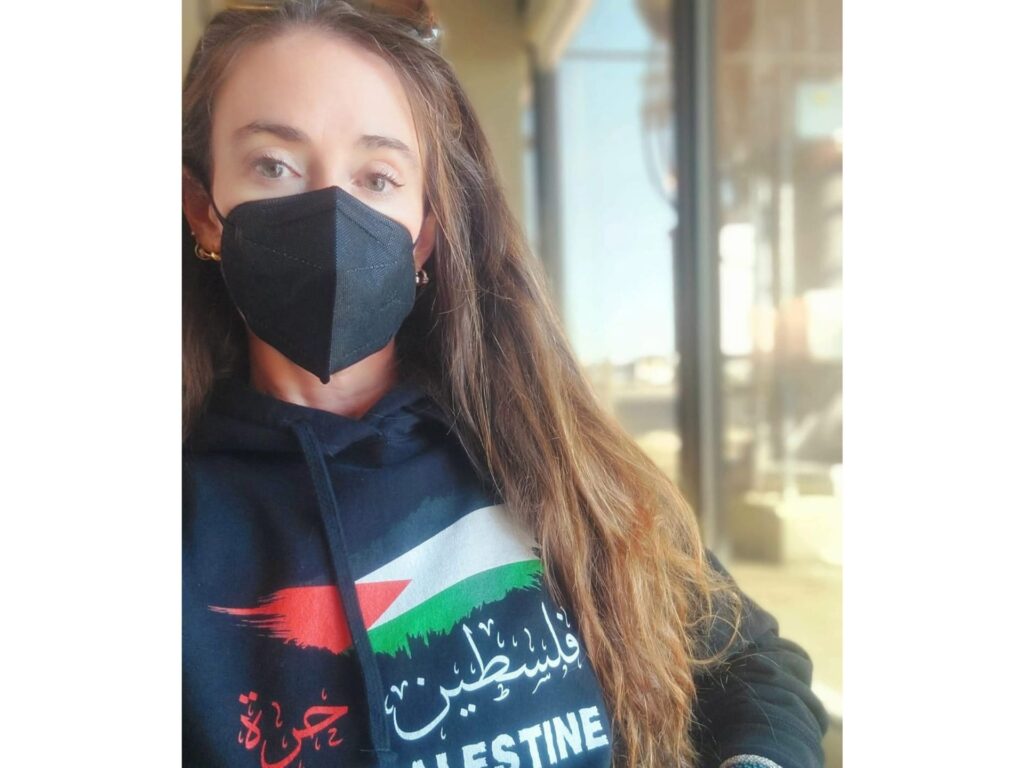 Around the world in a Free Palestine hoodie Around the world in a Free Palestine hoodie