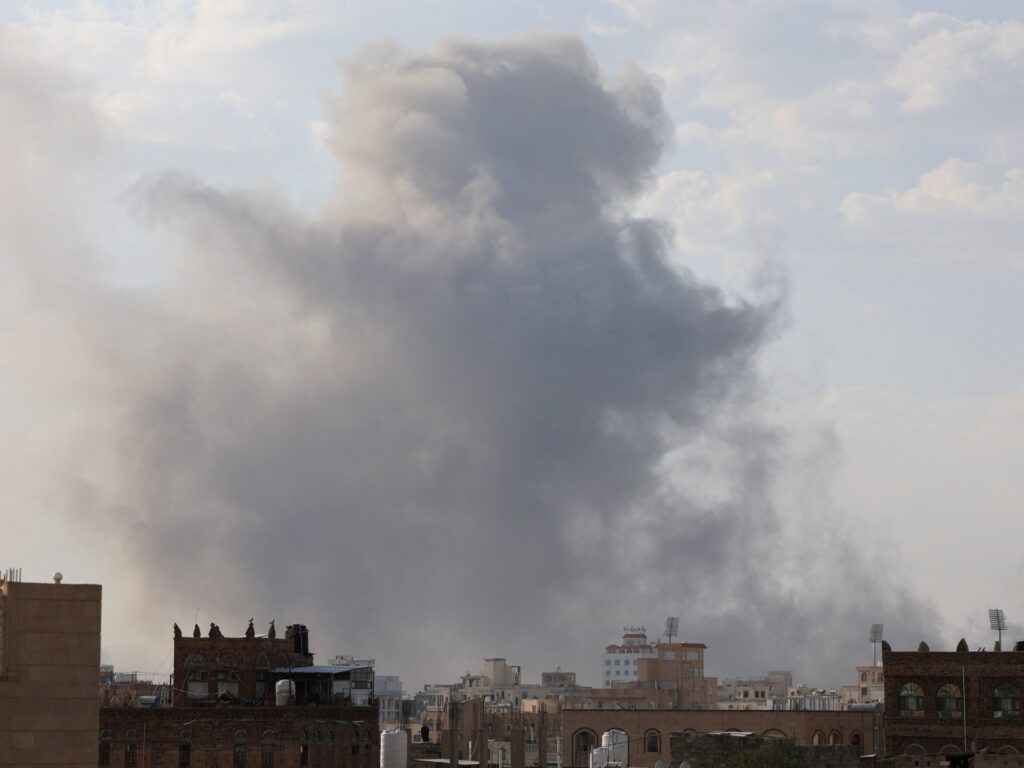 Israeli strikes pound Yemen’s capital as Houthi leader decries Gaza war Israeli strikes pound Yemen’s capital as Houthi leader decries Gaza war