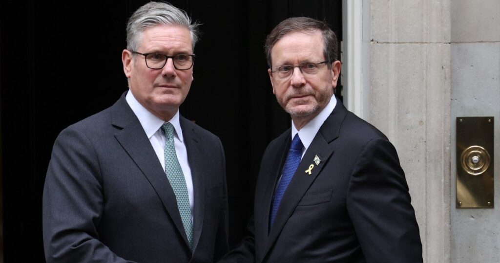 Israel’s President Herzog said ‘argued out of respect’ with British PM Israel’s President Herzog said ‘argued out of respect’ with British PM