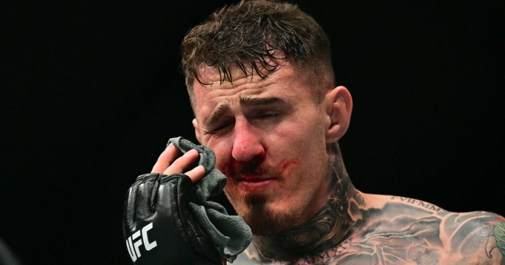 Aspinall-Gane UFC 321 title fight ruled no contest after eye poke