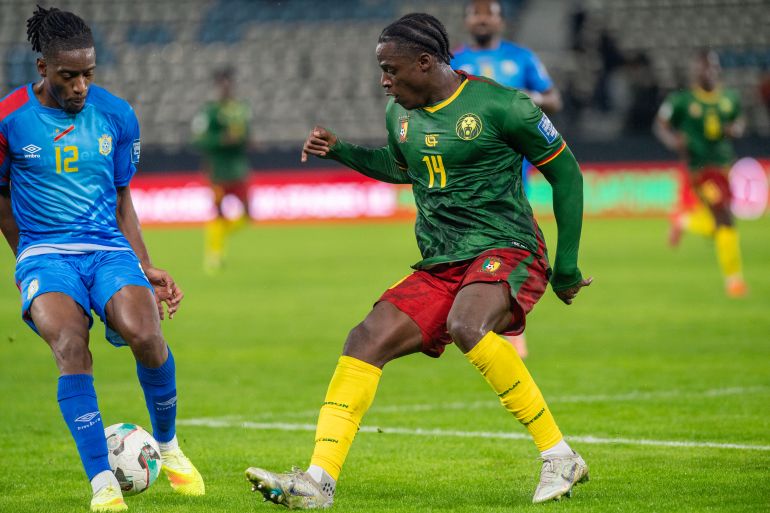 Joris Kayembe and Etta Eyong.