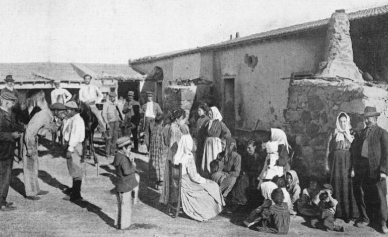 Sicilian peasants in Tunisia, 1906