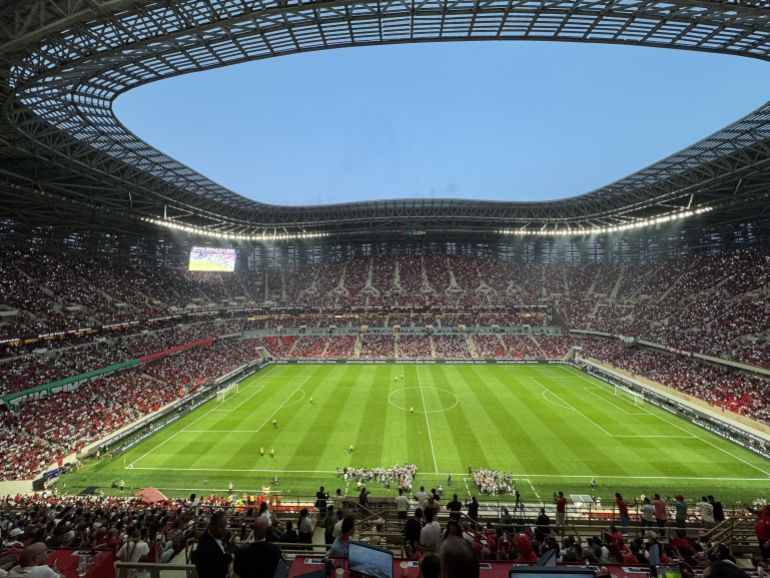 Interior view of Prince Moulay Abdellah Stadium.