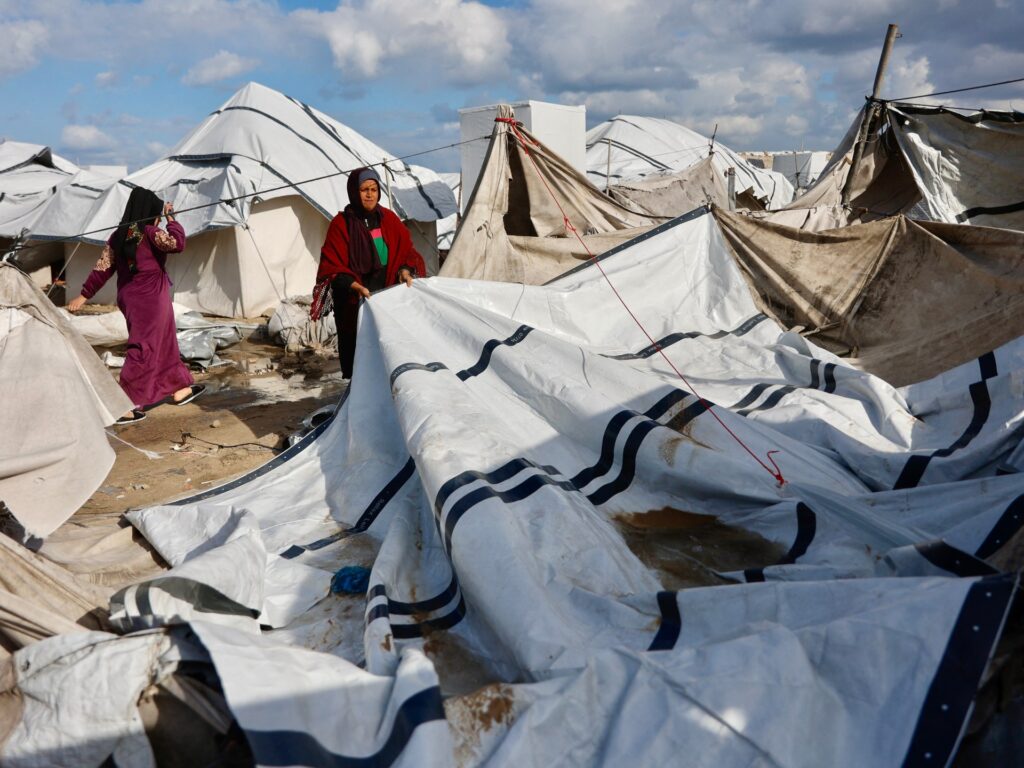 Gaza storm kills Palestinian woman as Israeli curbs on aid compound misery Gaza storm kills Palestinian woman as Israeli curbs on aid compound misery