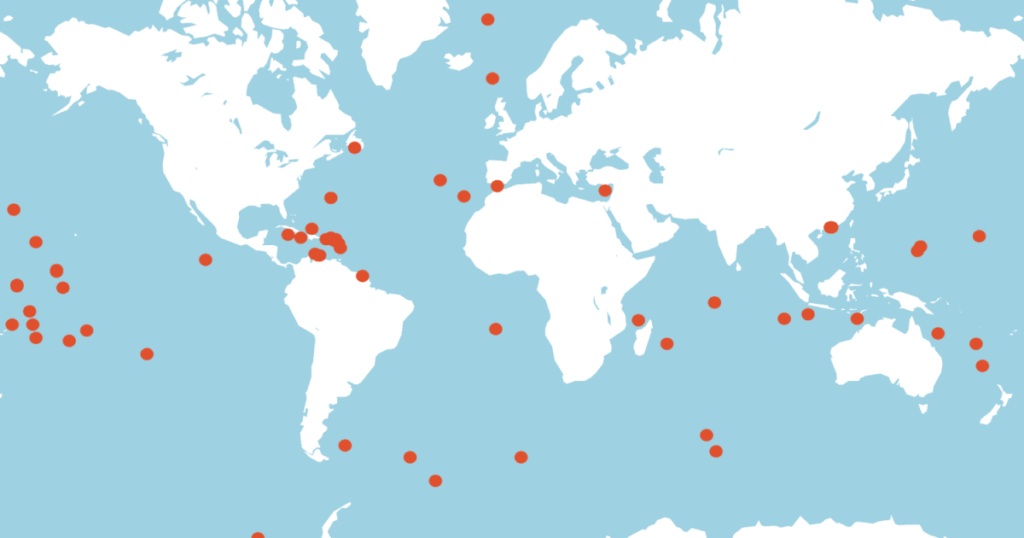 Mapping the 10 countries with the most overseas territories Mapping the 10 countries with the most overseas territories