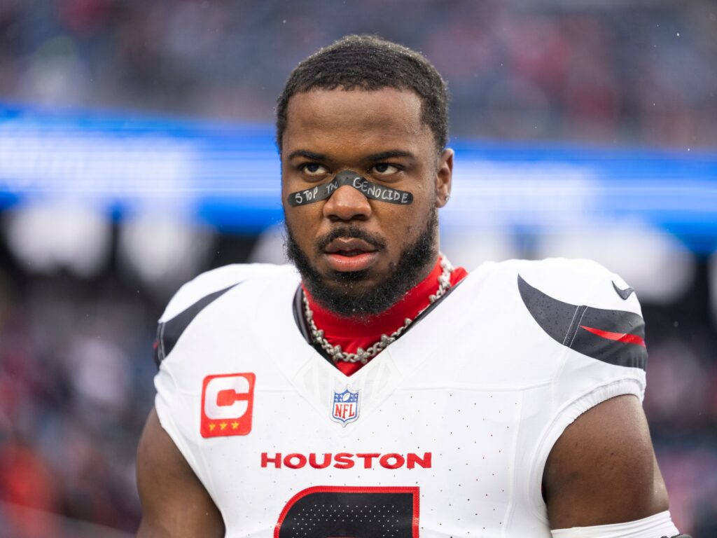 Azeez Al-Shaair’s anti-genocide note: Muslims tackle NFL fine with charity Azeez Al-Shaair’s anti-genocide note: Muslims tackle NFL fine with charity