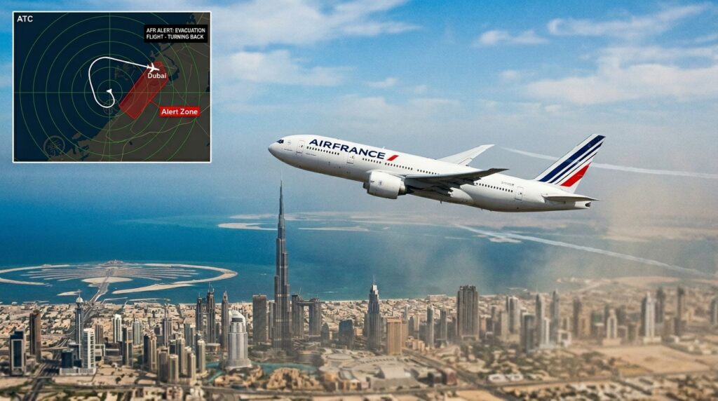 Missile Alert Near Dubai Forces Air France Evacuation Flight to Turn Back Missile Alert Near Dubai Forces Air France Evacuation Flight to Turn Back