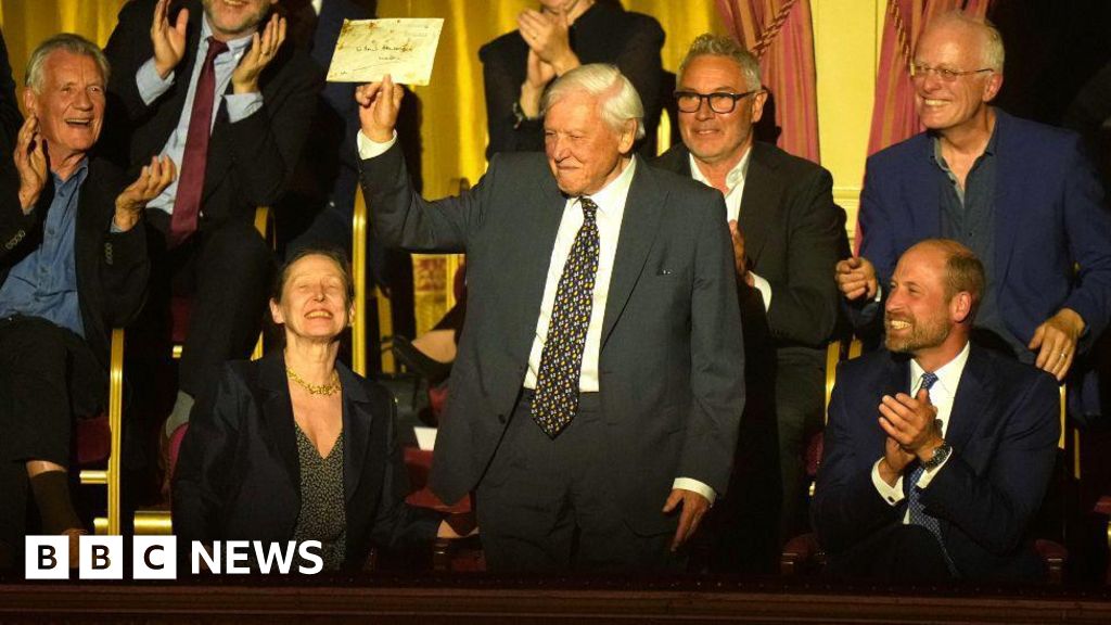 William hails Sir David Attenborough's 'remarkable milestone' at 100th birthday concertThe naturalist's seven-decade career was marked with a special concert at the Royal Albert Hall.1 day agoCulture William hails Sir David Attenborough's 'remarkable milestone' at 100th birthday concertThe naturalist's seven-decade career was marked with a special concert at the Royal Albert Hall.1 day agoCulture