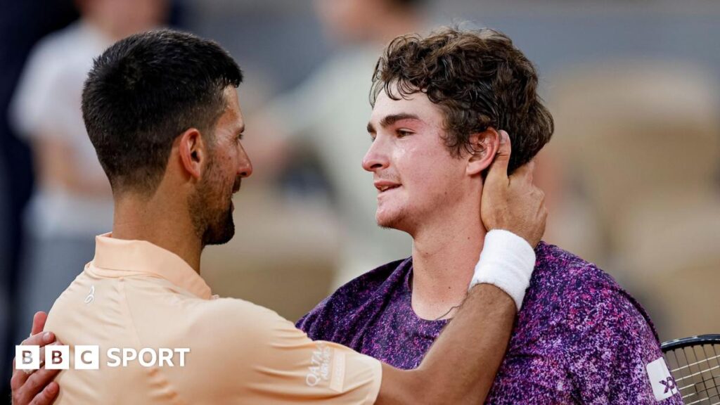The clearest sign Father Time is closing in on Djokovic?Why Novak Djokovic's French Open exit is another golden opportunity lost for the 39-year-old – as teenager Joao Fonseca comes of age. 7 hrs agoTennis The clearest sign Father Time is closing in on Djokovic?Why Novak Djokovic's French Open exit is another golden opportunity lost for the 39-year-old - as teenager Joao Fonseca comes of age. 7 hrs agoTennis