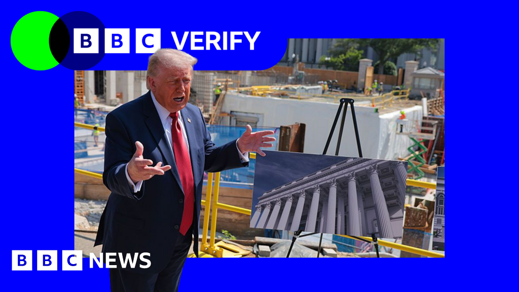 How Trump's White House ballroom plan has doubled in size and cost over a yearBBC Verify examines how the biggest change to the White House in decades has transformed in the last year.9 hrs agoUS & Canada How Trump's White House ballroom plan has doubled in size and cost over a yearBBC Verify examines how the biggest change to the White House in decades has transformed in the last year.9 hrs agoUS & Canada