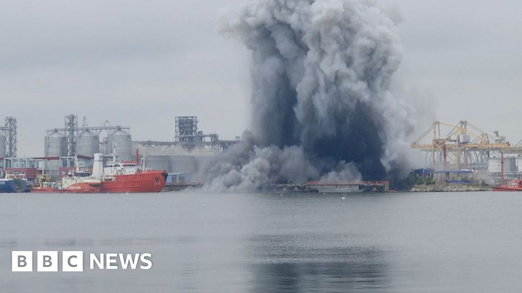 Ukraine strikes cargo ships and admits Romania drone blast as Putin prepares for key speechUkraine says it struck five ships carrying illegal cargo in the Sea of Azov and in coastal waters of Russian-occupied territories.48 mins agoEurope Ukraine strikes cargo ships and admits Romania drone blast as Putin prepares for key speechUkraine says it struck five ships carrying illegal cargo in the Sea of Azov and in coastal waters of Russian-occupied territories.48 mins agoEurope