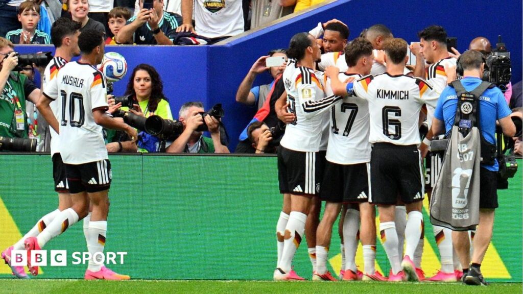 LIVEWorld Cup: Nmecha stunner gives Germany early lead against CuracaoListen to BBC Radio 5 Live commentary and follow live text coverage as Germany face Curacao in World Cup Group E. LIVEWorld Cup: Nmecha stunner gives Germany early lead against CuracaoListen to BBC Radio 5 Live commentary and follow live text coverage as Germany face Curacao in World Cup Group E.