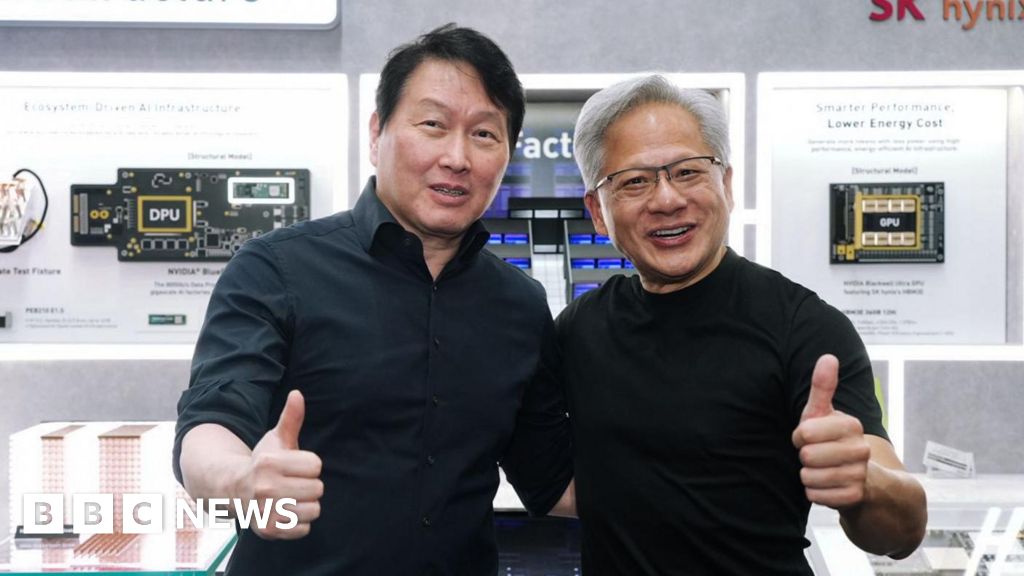 South Korean chip giant SK Hynix raises $26.5bn in US share saleThe shares are set to start trading on the Nasdaq on Friday in what will be the largest ever debut by a foreign firm.28 mins agoBusiness South Korean chip giant SK Hynix raises $26.5bn in US share saleThe shares are set to start trading on the Nasdaq on Friday in what will be the largest ever debut by a foreign firm.28 mins agoBusiness