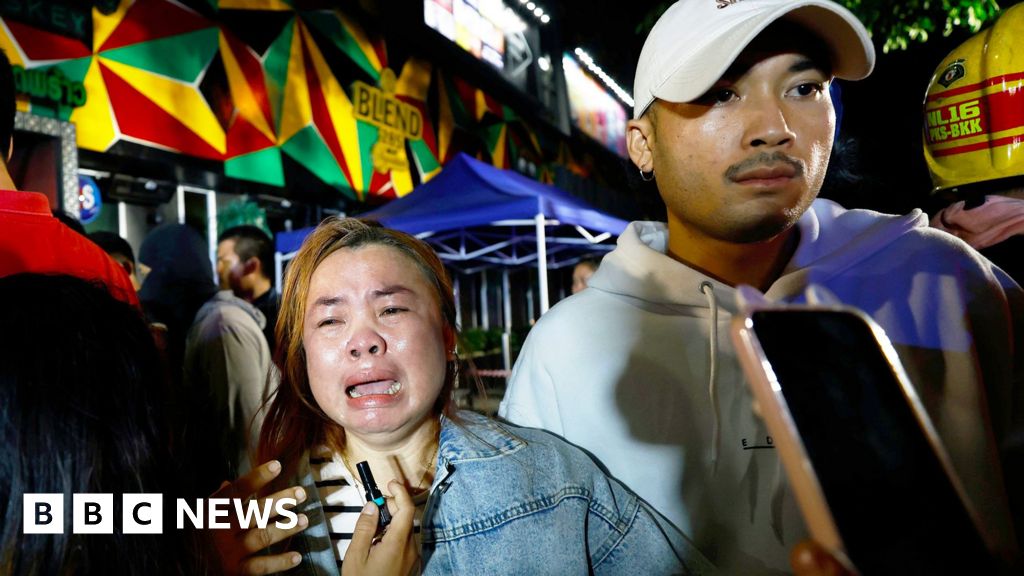 'Everybody was running, squeezing into each other': Witnesses describe how deadly inferno swept through Bangkok barA musician who was performing when the fire broke out says he crawled for the exit – and was thrown from the bar when something exploded.9 hrs agoAsia 'Everybody was running, squeezing into each other': Witnesses describe how deadly inferno swept through Bangkok barA musician who was performing when the fire broke out says he crawled for the exit - and was thrown from the bar when something exploded.9 hrs agoAsia