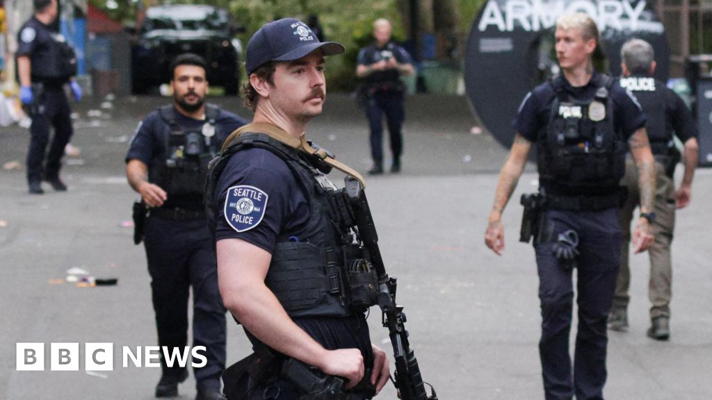 Three dead and several injured in shooting at food festival near Seattle's Space NeedleSeveral others, including a two-year-old boy, were also injured. Seattle Mayor Katie Wilson says a suspect is in custody.4 hrs agoUS & Canada Three dead and several injured in shooting at food festival near Seattle's Space NeedleSeveral others, including a two-year-old boy, were also injured. Seattle Mayor Katie Wilson says a suspect is in custody.4 hrs agoUS & Canada
