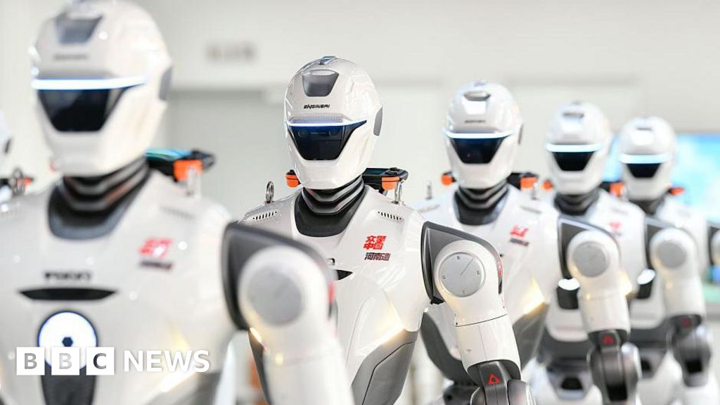 Trump administration bans new Chinese humanoid robotsThe US and China are locked in a race to the lead the world in robotics and artificial intelligence.27 mins agoAsia Trump administration bans new Chinese humanoid robotsThe US and China are locked in a race to the lead the world in robotics and artificial intelligence.27 mins agoAsia