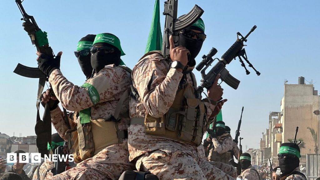 LIVEHamas agrees to Trump's plan to disarm in Gaza, official tells BBC, with Israel yet to commentA senior Hamas official said the group had agreed to the plan – announced by the US president late on Thursday – and an official statement would follow. LIVEHamas agrees to Trump's plan to disarm in Gaza, official tells BBC, with Israel yet to commentA senior Hamas official said the group had agreed to the plan - announced by the US president late on Thursday - and an official statement would follow.