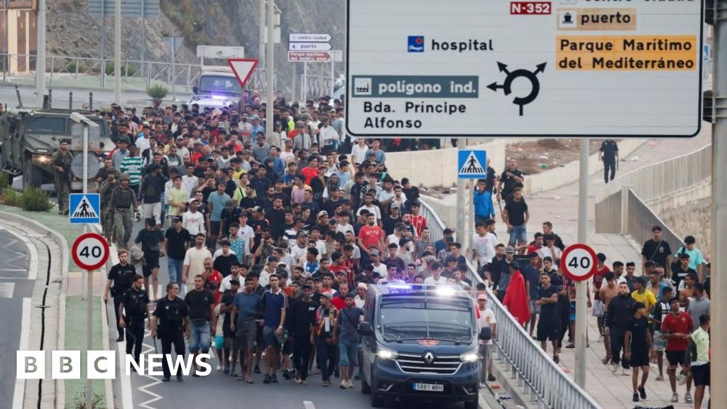 Spain attacks 'selfish' response of some EU countries to Ceuta migrant crossingsItaly has temporarily suspended the Schengen arrangement with Spain as Prime Minister Giorgia Meloni called scenes in Ceuta "shocking".31 mins agoWorld Spain attacks 'selfish' response of some EU countries to Ceuta migrant crossingsItaly has temporarily suspended the Schengen arrangement with Spain as Prime Minister Giorgia Meloni called scenes in Ceuta "shocking".31 mins agoWorld