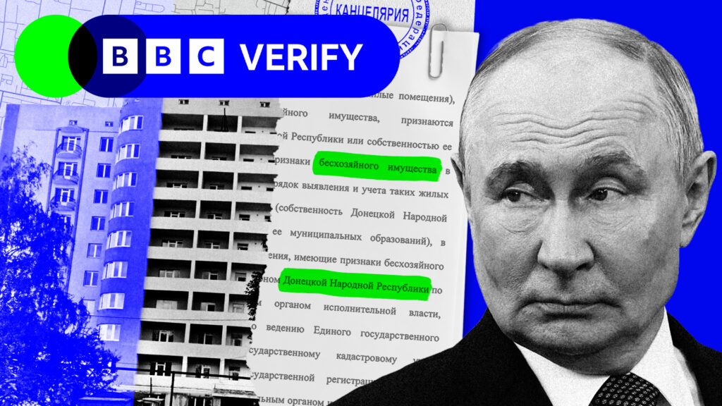 ‘We have nowhere to return to’: How Russia is seizing homes in occupied UkraineAt least 34,002 Ukrainian properties have been seized or identified for seizure since 2024, a BBC Verify and BBC Russian investigation has found. ‘We have nowhere to return to’: How Russia is seizing homes in occupied UkraineAt least 34,002 Ukrainian properties have been seized or identified for seizure since 2024, a BBC Verify and BBC Russian investigation has found.