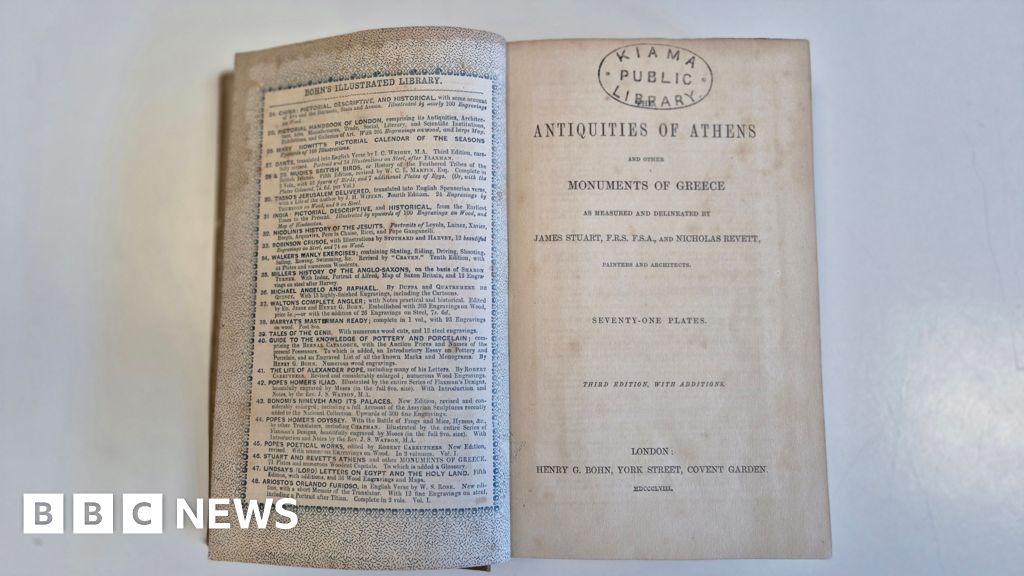 Book hidden in fireplace returned to Australian library 150 years overdueIt is thought an apprentice stonemason who worked on the Houses of Parliament in London borrowed it.8 mins agoAustralia Book hidden in fireplace returned to Australian library 150 years overdueIt is thought an apprentice stonemason who worked on the Houses of Parliament in London borrowed it.8 mins agoAustralia