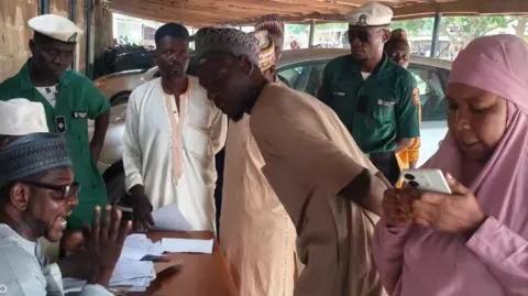 Mahmud Bashir Hisbah office in Kano, Nigeria showing activities ahead of the mass marriage