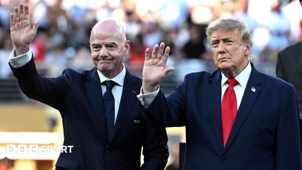 Trump says it would be 'terrible mistake' to remove InfantinoUS President Donald Trump says it would be a "terrible mistake" if under pressure Fifa president Gianni Infantino was ousted.37 mins agoFootball Trump says it would be 'terrible mistake' to remove InfantinoUS President Donald Trump says it would be a "terrible mistake" if under pressure Fifa president Gianni Infantino was ousted.37 mins agoFootball