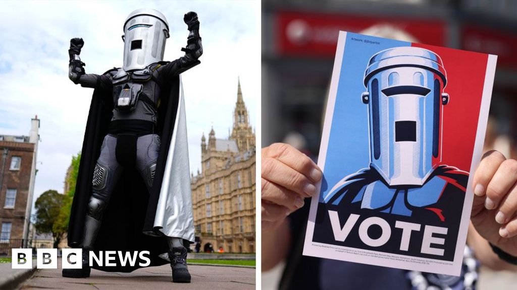 Count Binface has taken on three UK PMs and lost – but could this be his best ever performance?The self-styled intergalactic space warrior wears a giant silver bin on his head and a silver cloak.4 hrs agoPolitics Count Binface has taken on three UK PMs and lost - but could this be his best ever performance?The self-styled intergalactic space warrior wears a giant silver bin on his head and a silver cloak.4 hrs agoPolitics