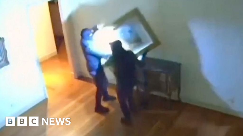 Watch: Moment €9m worth of art stolen from Italy museumPolice released the CCTV footage after the art, which was stolen in March, was recovered.
8 hrs agoEurope Watch: Moment €9m worth of art stolen from Italy museumPolice released the CCTV footage after the art, which was stolen in March, was recovered.
8 hrs agoEurope