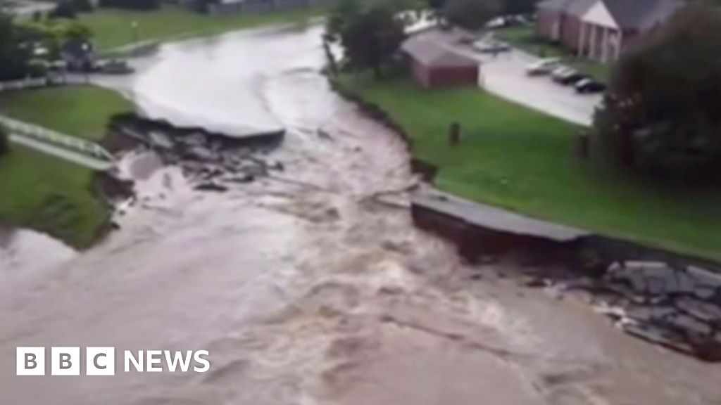 Watch: Flooding destroys a road in Indiana after heavy rainfallOfficials in Indiana said at least six deaths have been confirmed across the state.32 mins agoUS & Canada Watch: Flooding destroys a road in Indiana after heavy rainfallOfficials in Indiana said at least six deaths have been confirmed across the state.32 mins agoUS & Canada