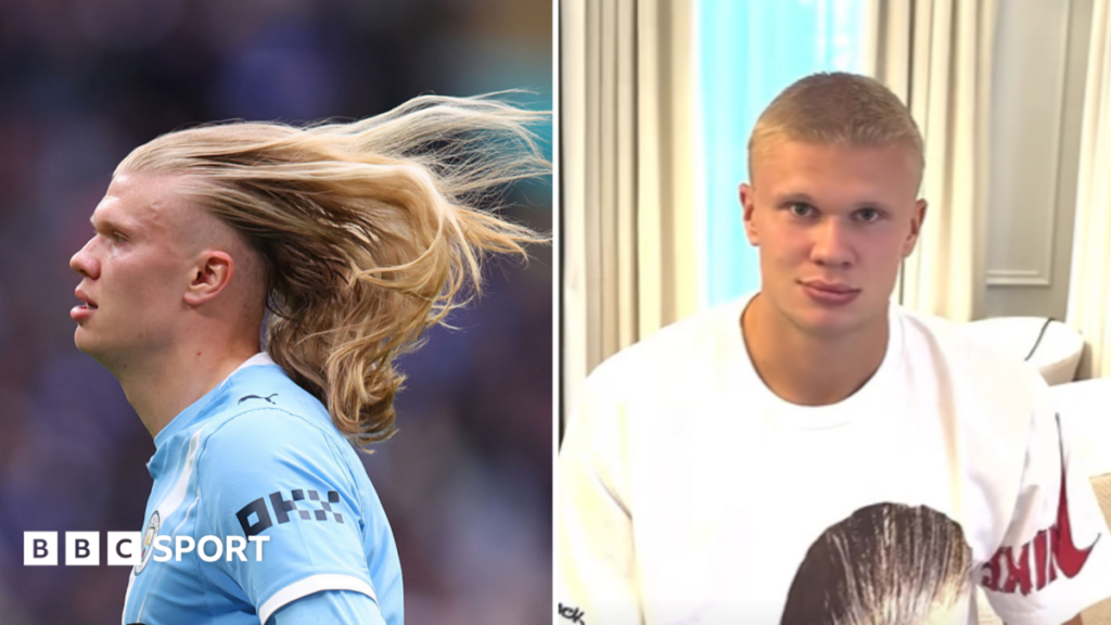 'New season, new trim' – Norway's superstar Haaland reveals buzzcutManchester City striker Erling Haaland reveals his new buzz cut on social media.1 hr agoMan City 'New season, new trim' - Norway's superstar Haaland reveals buzzcutManchester City striker Erling Haaland reveals his new buzz cut on social media.1 hr agoMan City