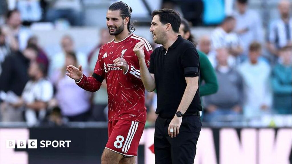 Relief for Iraola but Liverpool have work to do after snatching draw at NewcastleDominik Szoboszlai's injury-time penalty rescues a point at the start of the Andoni Iraola era – but Liverpool need to improv after below-par performance.8 hrs agoLiverpool Relief for Iraola but Liverpool have work to do after snatching draw at NewcastleDominik Szoboszlai's injury-time penalty rescues a point at the start of the Andoni Iraola era - but Liverpool need to improv after below-par performance.8 hrs agoLiverpool
