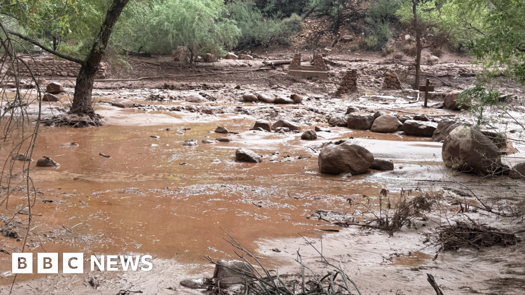 Hikers feared missing after 'terrifying' flash flooding hits Grand Canyon"It was a beautiful day – and then people were screaming," one hiker who was airlifted to safety tells the BBC.51 mins agoUS & Canada Hikers feared missing after 'terrifying' flash flooding hits Grand Canyon"It was a beautiful day - and then people were screaming," one hiker who was airlifted to safety tells the BBC.51 mins agoUS & Canada