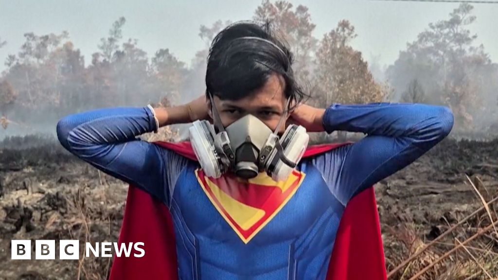 Why is this teenager fighting fires dressed as Superman?A 17-year-old boy has gone viral for wearing a superhero costume while volunteer firefighting in Indonesia, as the country faces a super El Niño.2 hrs agoAsia Why is this teenager fighting fires dressed as Superman?A 17-year-old boy has gone viral for wearing a superhero costume while volunteer firefighting in Indonesia, as the country faces a super El Niño.2 hrs agoAsia
