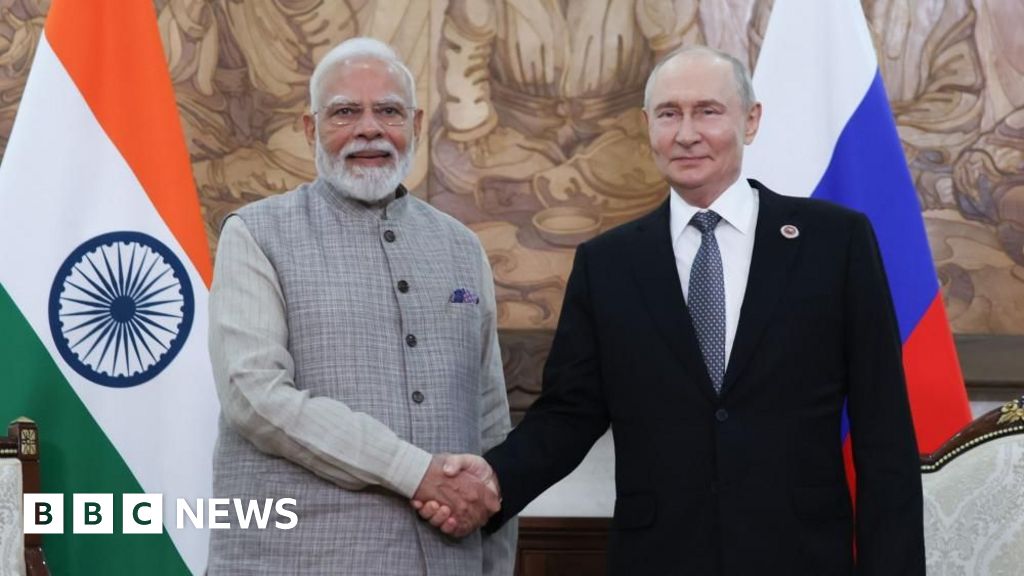 Why did Modi urge Putin to end Ukraine war – and will he listen?BBC correspondents in Delhi and Moscow look at why the Indian PM made a very public peace plea to his Russian ally.54 mins agoWorld Why did Modi urge Putin to end Ukraine war - and will he listen?BBC correspondents in Delhi and Moscow look at why the Indian PM made a very public peace plea to his Russian ally.54 mins agoWorld