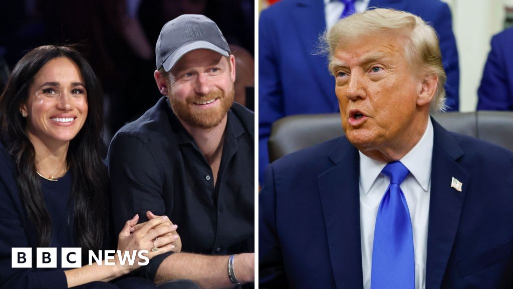 Watch: Trump 'happy' that Prince Harry and Meghan left the USPresident Donald Trump said he was not a fan of the couple and added that they treated the Royal Family with "great disrespect".19 mins agoUK Watch: Trump 'happy' that Prince Harry and Meghan left the USPresident Donald Trump said he was not a fan of the couple and added that they treated the Royal Family with "great disrespect".19 mins agoUK