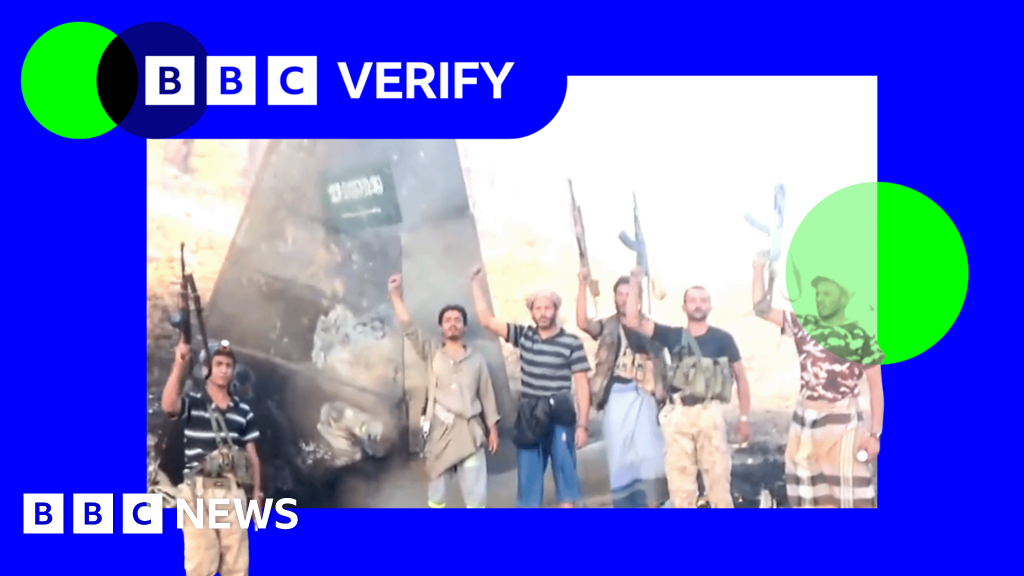 Verified video shows wreckage of Saudi fighter jet shot down over YemenBBC Verify tracks down the location of a Houthi video showing the wreckage of an F-15 they claim to have shot down.1 hr agoBBC Verify Verified video shows wreckage of Saudi fighter jet shot down over YemenBBC Verify tracks down the location of a Houthi video showing the wreckage of an F-15 they claim to have shot down.1 hr agoBBC Verify