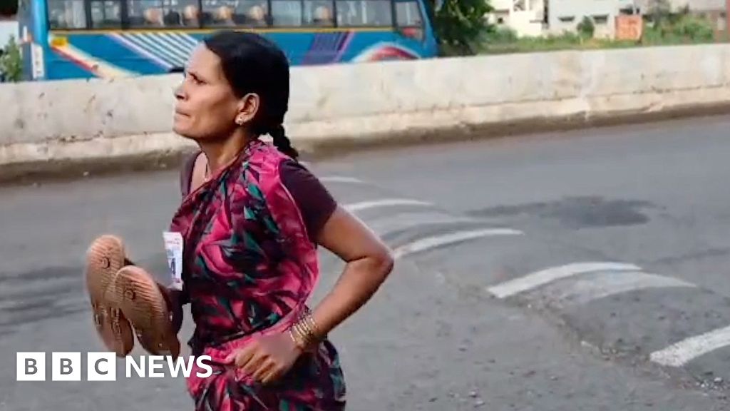 Mum's viral barefoot race sparks debate over India's education crisisUnprepared and in flip-flops, the 47-year-old widow ran 3km to try secure her daughter's future.6 hrs agoAsia Mum's viral barefoot race sparks debate over India's education crisisUnprepared and in flip-flops, the 47-year-old widow ran 3km to try secure her daughter's future.6 hrs agoAsia