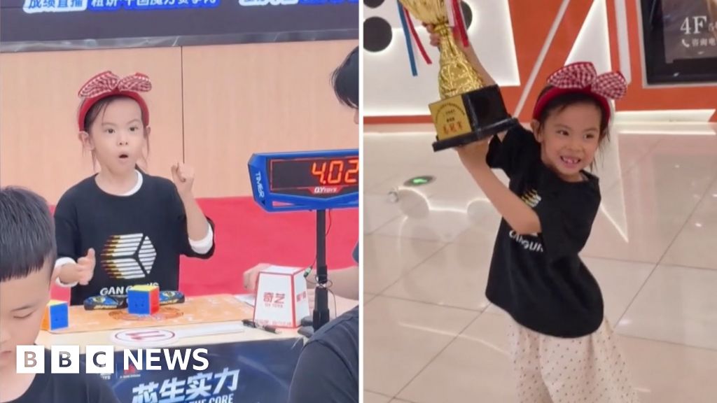 Watch: Six-year-old girl from China sets new Rubik's Cube world recordLian Yunzhi broke the women's world record twice in three days at World Cube Association competitions.5 hrs agoAsia Watch: Six-year-old girl from China sets new Rubik's Cube world recordLian Yunzhi broke the women's world record twice in three days at World Cube Association competitions.5 hrs agoAsia