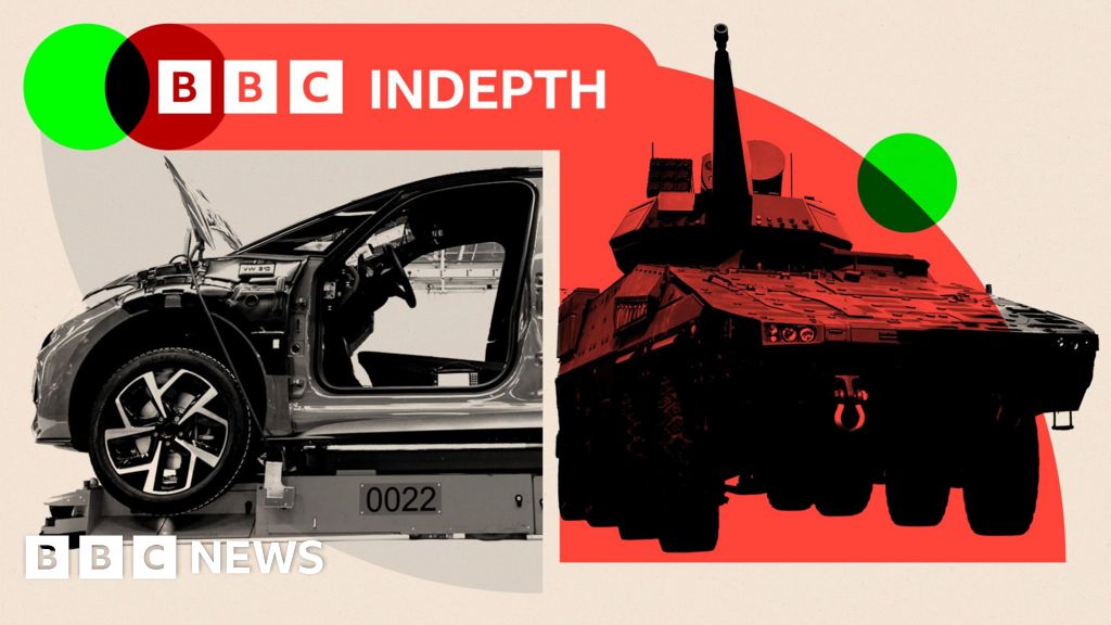 Europe's car makers are in crisis. Will the threat of war rescue them?Auto executives across Europe hope rearmament can help them flex their industrial muscles once more.13 hrs agoBBC InDepth Europe's car makers are in crisis. Will the threat of war rescue them?Auto executives across Europe hope rearmament can help them flex their industrial muscles once more.13 hrs agoBBC InDepth