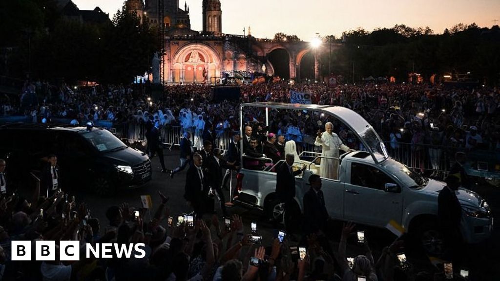 Watch: Thousands turn out to see Pope during Lourdes and Paris visitThe BBC's religion editor Aleem Maqbool explains what Pope Leo's visit means for France. 5 hrs agoEurope Watch: Thousands turn out to see Pope during Lourdes and Paris visitThe BBC's religion editor Aleem Maqbool explains what Pope Leo's visit means for France. 5 hrs agoEurope