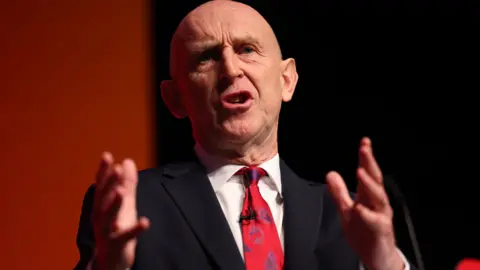 EPA Chancellor of the Exchequer John Healey speaks during the Labour Party Conference in Liverpool, UK on 28 September, 2026. 